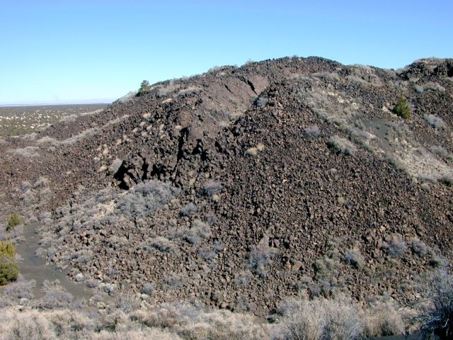 Thickness of the flow front, approximately 30 m